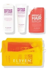 Eleven Australia Holiday Repair Trio 2023 Zestaw Odbudowujący Do Włosów Szampon 300ml + Odżywka 200ml + Maska 200ml
