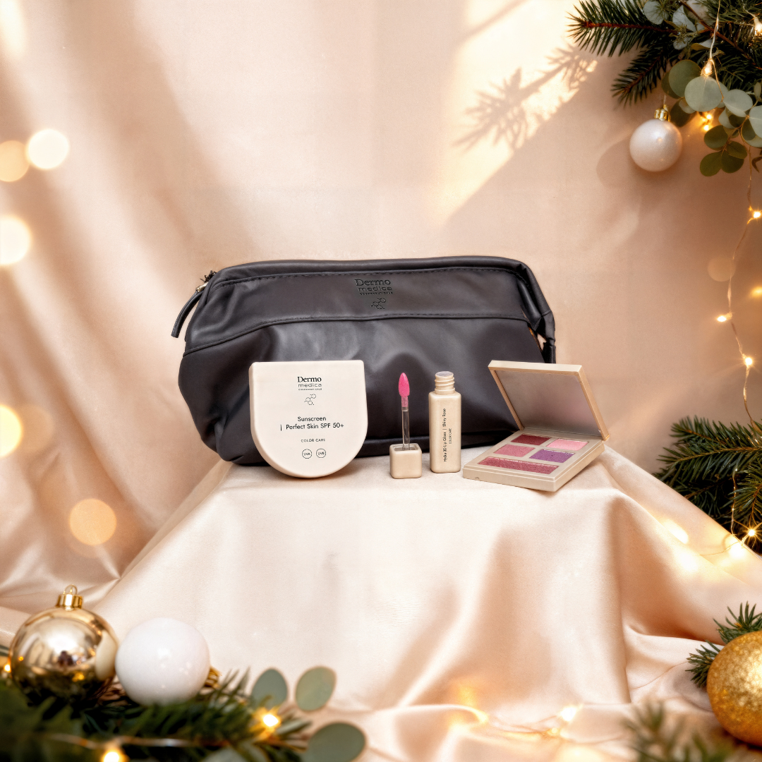 Dermomedica Midnight Sparkle Świąteczny Zestaw Pielęgnacyjny do Makijażu z Elegancką Kosmetyczką 4T_14