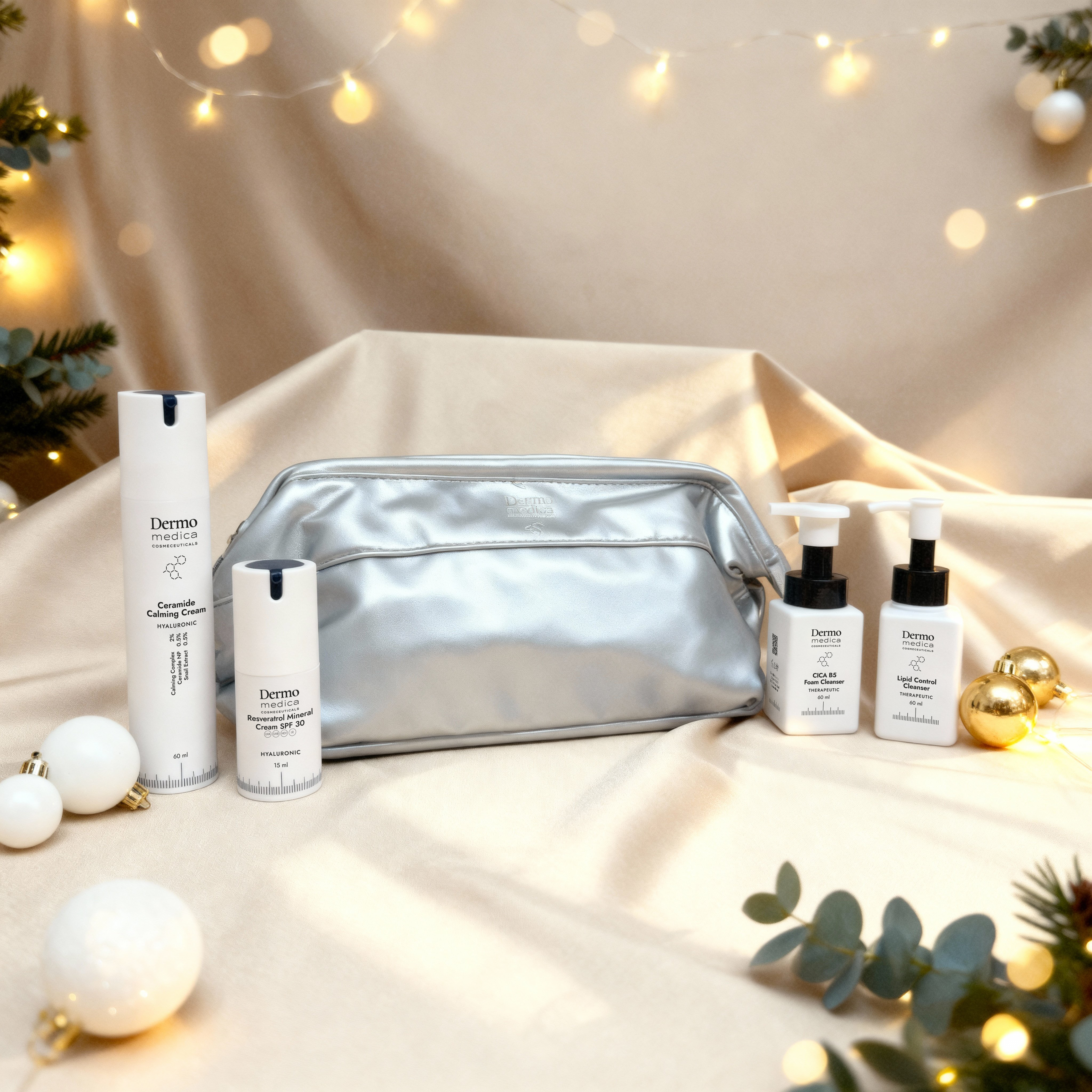 Dermomedica Festive Season- Świąteczny Zestaw Myjąco-Pielęgnujący z Elegancką Kosmetyczką Festive_Season_2