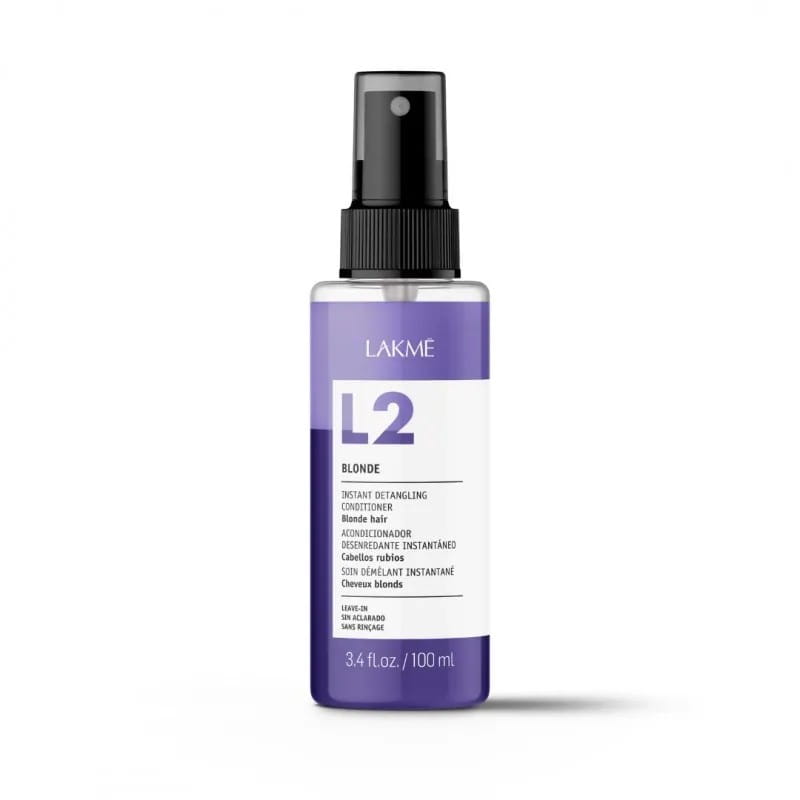 Lakme Lak-2 Blonde- Dwufazowa Odżywka bez Spłukiwania do Włosów Blond 100ml Lakme-Teknia-L2-Blonde-Detangling_-Dwufazowa-odzywka-w-sprayu-do-wlosow-siwych-i-blond_-pojemnosci