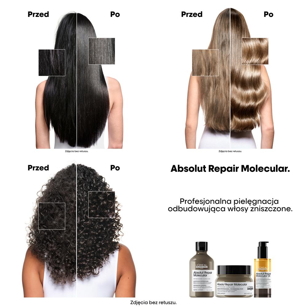 L'oreal Professionel Absolut Repair Molecular Regenerujący Dwufazowy Olejek do Włosów Zniszczonych 100ml LOreal-Professionnel-Absolut-Repair-Molecular-olejek-do-wlosow-zniszczonych-90