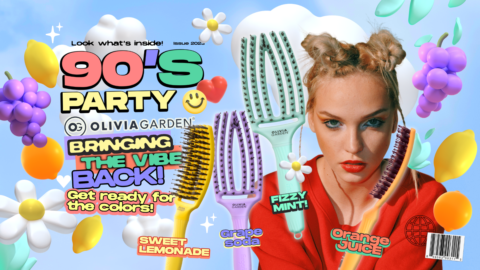 Olivia Garden Fingerbrush "It's 90's Party": Powrót do inspiracji z lat 90.