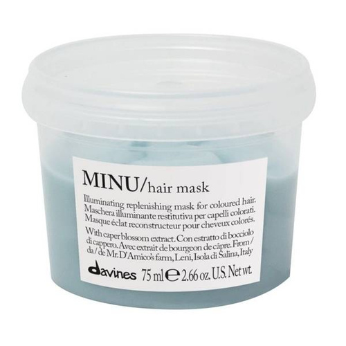 Davines Minu Rozświetlająco-Odbudowująca Maska Do Włosów Farbowanych 75ml