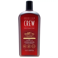 American Crew 3-in-1 Ginger + Tea Szampon, Odżywka i Żel pod Prysznic 1000ml