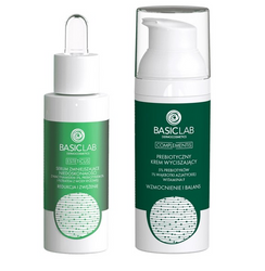 BasicLab Zestaw przeciw niedoskonałościom skóry – Serum 30 ml + Krem 50 ml