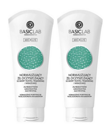 BasicLab Zestaw Żel Normalizujący 100ml x2
