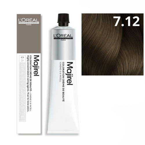 L'oreal Majirel Farba Do Włosów Permanentna 7.12 Blond Popielato-Opalizujący 50ml