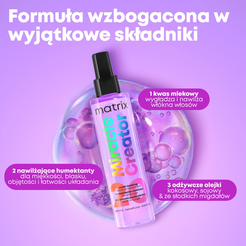 Matrix Miracle Creator 20w1- Kuracja w Sprayu do Wszystkich Rodzajów Włosów 190ml