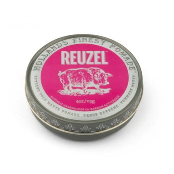 Reuzel Extreme Hold Matte Pink- Matowa Pomada Do Włosów 113g