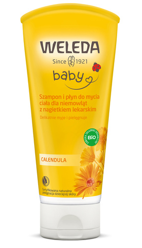 Weleda Baby- Szampon i Płyn do Mycia Ciała dla Niemowląt 200ml