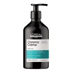 L'Oréal Professionnel Chroma Creme Matte Green Szampon odświeżający kolor do włosów ciemnobrązowych i czarnych zielony 500ml