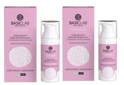 Zestaw BasicLab  Ceramidowy Krem do Twarzy Regenerujący Lekki 2x50 ml