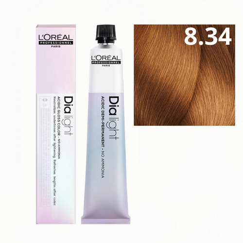 L'oreal Dia Light Farba Do Włosów Półtrwała 8.34 50ml