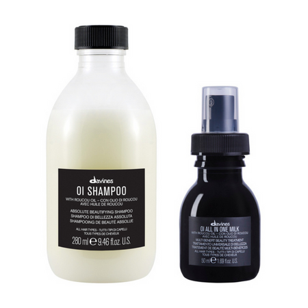 Davines Oi Zestaw Szampon 280ml + Mleczko do włosów 50ml