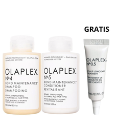 Zestaw Olaplex No.4 Bond Maintenance Shampoo 100ml +Olaplex No. 5 Bond Maintenance Conditioner 100ml + Olaplex 0,5 5ml Gratis