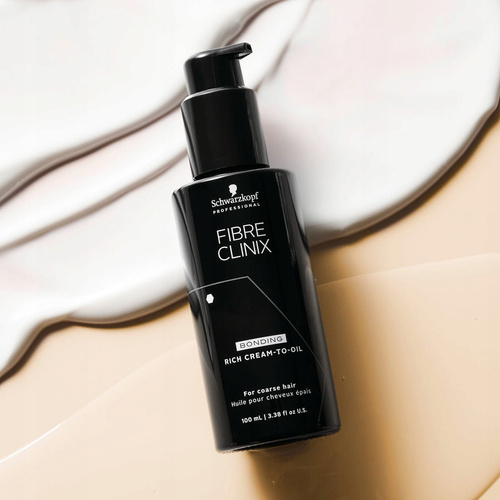 Schwarzkopf Professional Fibre Clinix Bondifinity Rich Cream-To-Oil- Bogaty Olejek w Kremie do Włosów Grubych 100ml