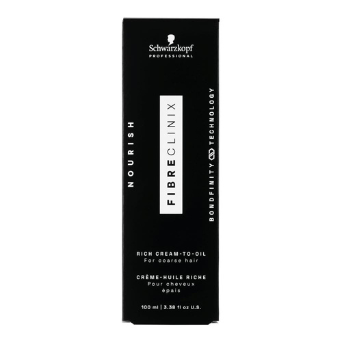 Schwarzkopf Professional Fibre Clinix Bondifinity Rich Cream-To-Oil- Bogaty Olejek w Kremie do Włosów Grubych 100ml