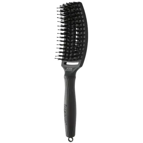 Szczotka Olivia Garden Fingerbrush Combo Szczotka Do Włosów Czarna Medium