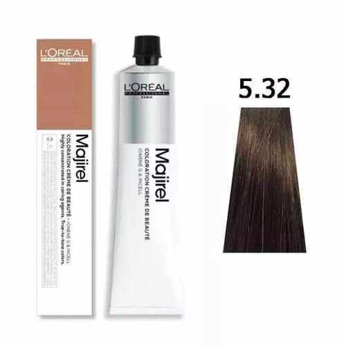 L'oreal Majirel Farba Do Włosów Permanentna 5.32 Jasny Brąz Złocisto-Opalizujcy 50ml