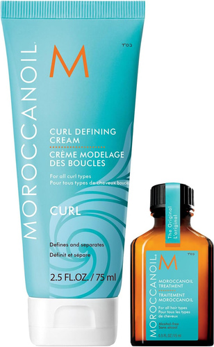  Moroccanoil Stylers You Love Duo Curl- Mini Zestaw do Włosów Kręconych. Krem Definiujący Loki 75ml oraz Olejek Arganowy 15ml