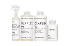 Zestaw Olaplex  – Kuracja No. 0 155ml,  Perfector No. 3 100ml,  Szampon No. 4 250ml, Odżywka No. 5 250ml