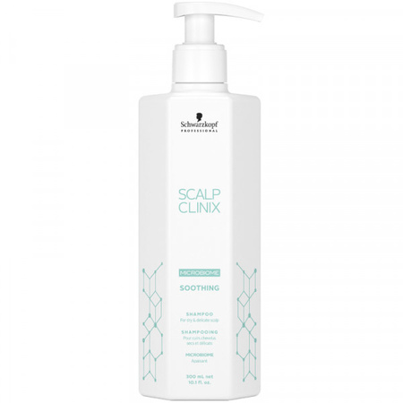 Schwarzkopf Scalp Clinix Microbiome Soothing Shampoo Szampon Kojący Do Suchej i Delikatnej Skóry Głowy 300ml Bliski Termin Ważności 10/24