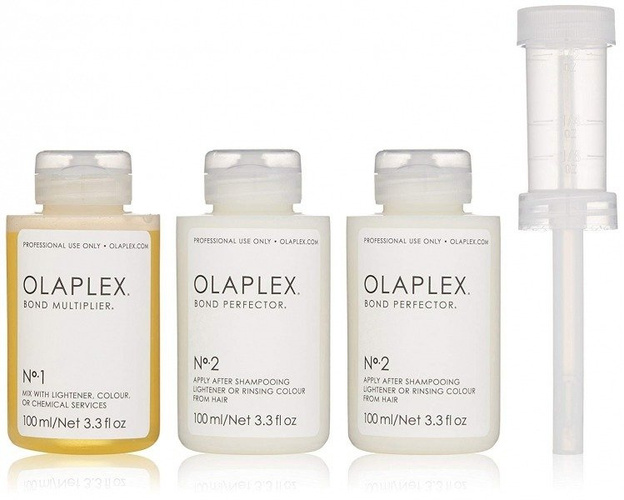 Olaplex Mały Traveling Stylist Kit, No.1 100ml + 2xNo.2 100ml, Zestaw do Regeneracji Włosów 3x 100ml
