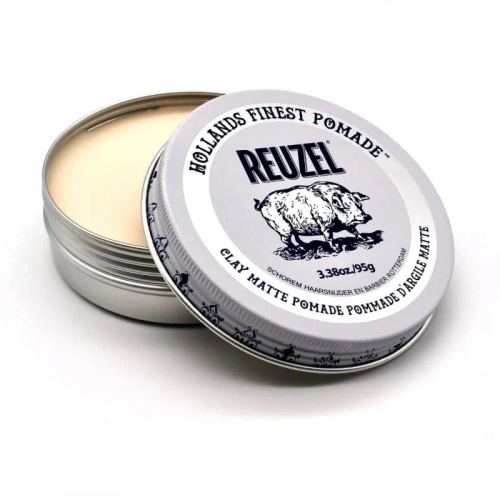 Reuzel Clay Matte Pomade Biała Glinka Matująca do Włosów 95g