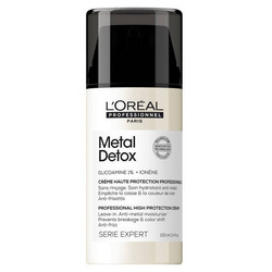 L'oreal Professionnel  Metal Detox Ochronny Krem Zapobiegający Puszeniu się i Łamliwości Włosów 100ml