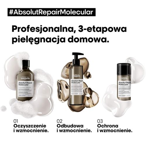 L'Oréal Professionnel Absolut Repair Molecular Regenerujący szampon do włosów zniszczonych 500ml