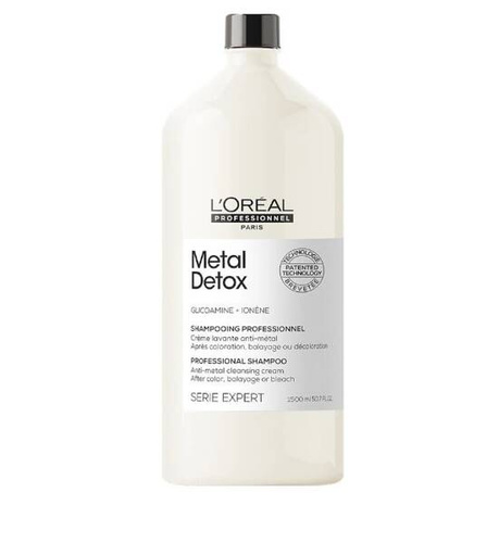 L'Oreal Metal Detox Kuracja z Aminosilanem, Usuwa Cząsteczki Metali Ciężkich z Włókna Włosa 1500ml