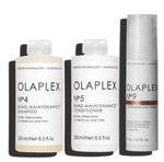 Zestaw Olaplex No.4 Bond Maintenance Shampoo 250ml, Olaplex No.5 Bond Maintenance Conditioner 250ml, Olaplex No.9 Bond Protector Nourishing 90ml 