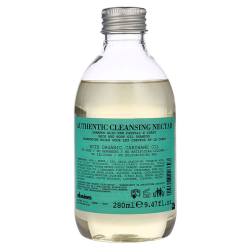 Davines Authentic Cleansing Nectar – Oczyszczający Nektar Do Włosów i Ciała 280 ml