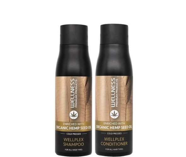  Zestaw Wellness Premium Products Wellplex Szampon 500ml i Odżywka 500ml 