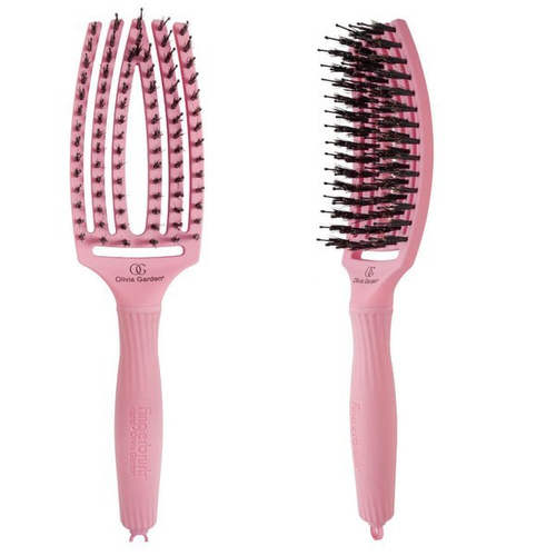Szczotka Olivia Garden Fingerbrush Combo Blush Rose Medium Szczotka Z Włosiem Z Dzika Rozmiar M