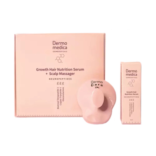 Dermomedica Growth Hair Nutrition Serum + Scalp Massager- Zestaw Do Włosów Growth Hair Nutrition Serum 60ml + Masażer Do Skóry Głowy 1szt