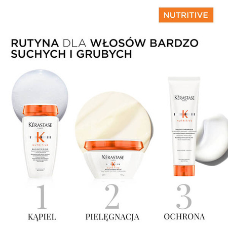 Kérastase Nutritive Bain Satin Riche Wzbogacona kąpiel odżywcza do włosów grubych 250ml