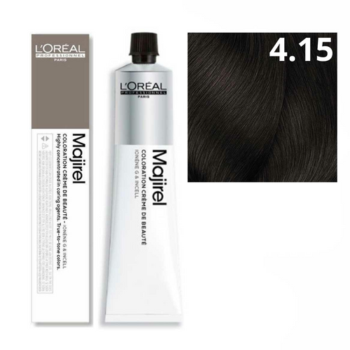 L'oreal Majirel Farba Do Włosów Permanentna 4.15 Brąz Popielato-Mahoniowy 50ml