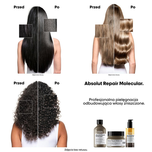L'oreal Professionel Absolut Repair Molecular Bi-phase Oil- Regenerujący Dwufazowy Olejek do Włosów Zniszczonych 100ml