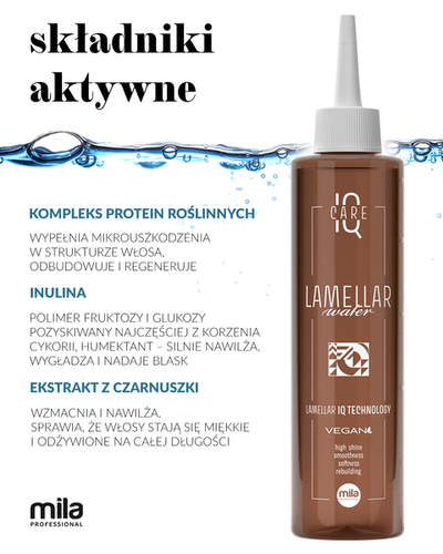 Mila Professional Lamellar Water Iq Care Woda Lamelarna 250ml