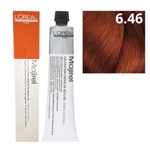 L'oreal Majirel Farba Do Włosów Permanentna 6.46 Ciemny Blond Miedziano-Czerwony 50ml