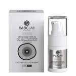 BasicLab- Liftingujące Serum pod Oczy i na Powieki z 10% Kompleksem Peptydów i Ceramidami, Odżywienie i Ujędrnienie 15ml