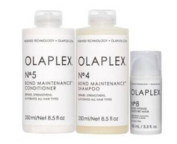 Zestaw Olaplex No.4 Bond Maintenance Shampoo 250ml, Olaplex No.5 Bond Maintenance Conditioner 250ml, Olaplex No.8 Bond Intense Moisture 100ml