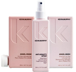 Kevin Murphy Angel Wash 250ml  + Angel Rinse 250ml + Anti Gravity Spray 150ml– Zestaw Zwiększający Objętość Włosów