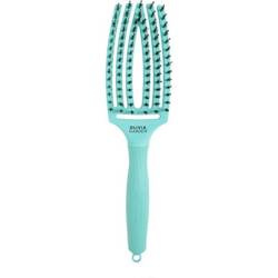 Szczotka Olivia Garden Finger Brush Combo Medium Mint z Włosiem Dzika