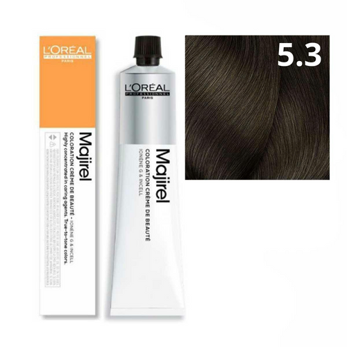L'oreal Majirel Farba Do Włosów Permanentna 5.3 Jasny Brąz Złocisty 50ml