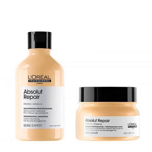 L'Oréal Professionnel Meteora Absolut Repair Duo- Zestaw Odbudowujący do Włosów Suchych i Zniszczonych Duo 