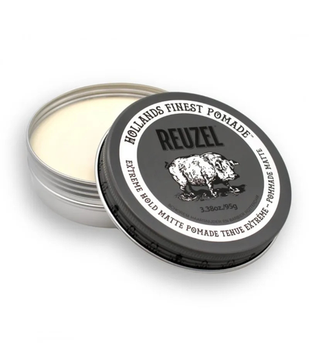 Reuzel Extreme Hold Matte Pig - Bardzo Mocna Matowa Pomada do Włosów 95g