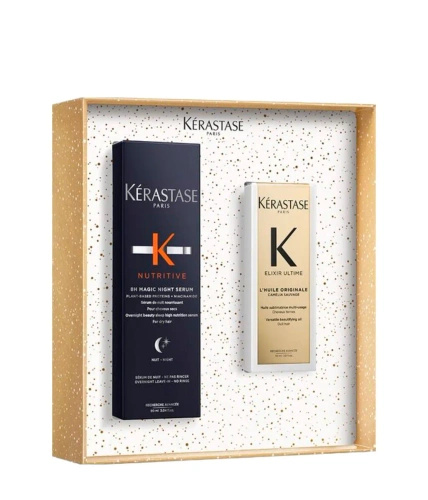 Kérastase Zestaw Nutritive Duo do Włosów Matowych i Suchych- Nutritive 8H Magic Night Serum 90ml oraz Olejek Elixir Ultime 30ml