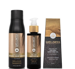 Zestaw Wellness Wellplex – Nawilżający Szampon 500 ml + Serum 100 ml